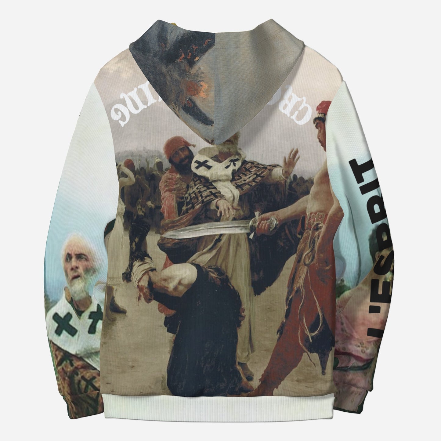 L'ESPRIT PERDURE/QUIETUS, Textured Cotton Hooded Sweatshirt, Ikon Inseam