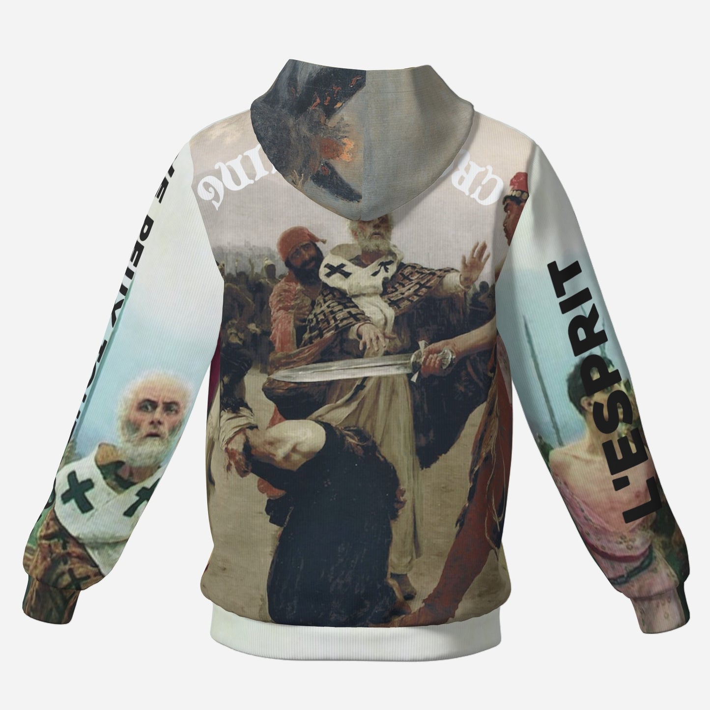 L'ESPRIT PERDURE/QUIETUS, Textured Cotton Hooded Sweatshirt, Ikon Inseam