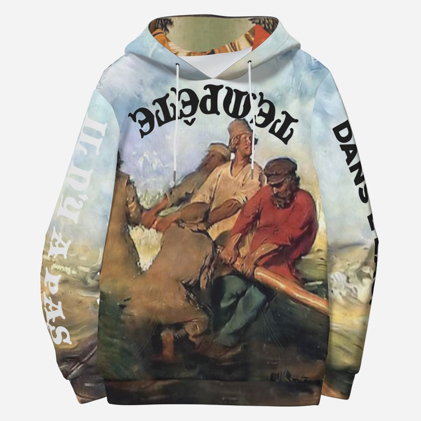 SEA TEMPEST, Textured Cotton Hooded Sweatshirt, Ikon Inseam