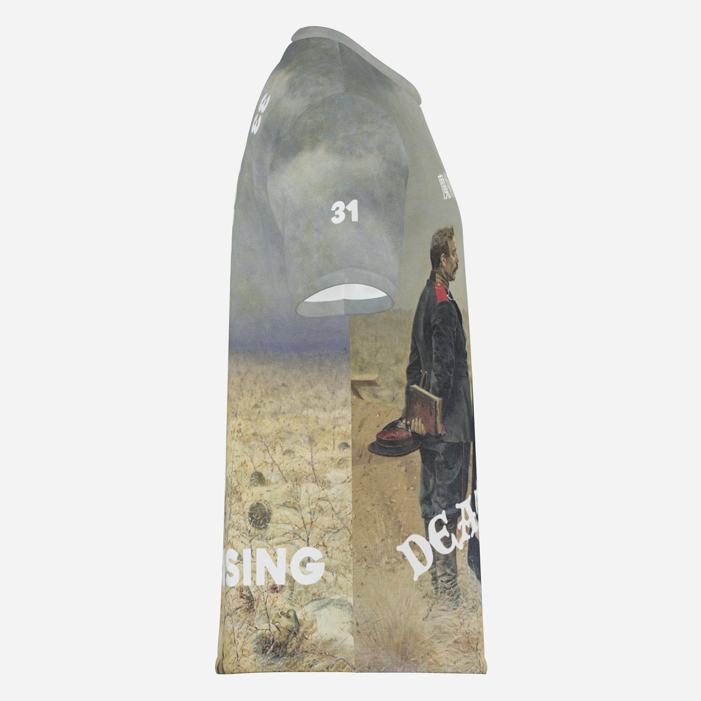 DEATH WAVES, Textured Cotton Tee