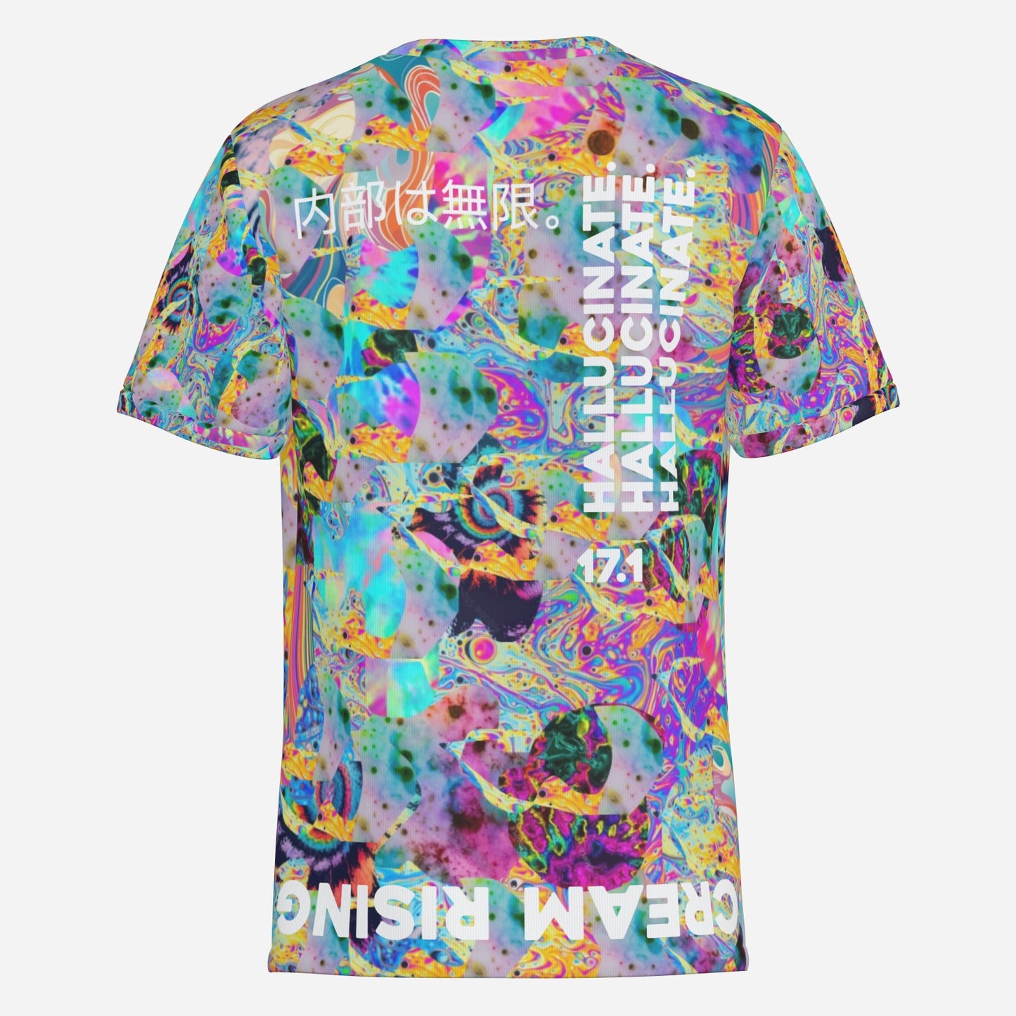 POLTERGEIST, FUTURISTIC TIE DYE, Textured Cotton Tee
