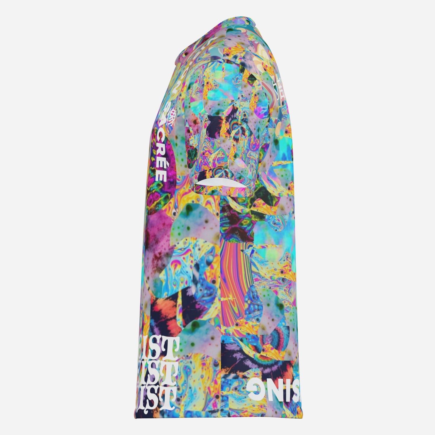 POLTERGEIST, FUTURISTIC TIE DYE, Textured Cotton Tee