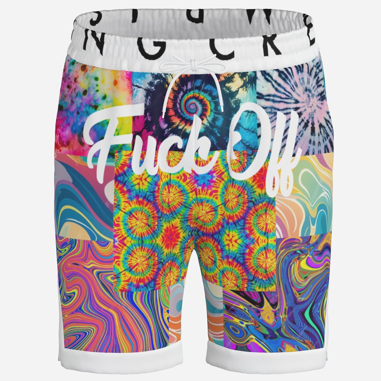 Fuck Off Loose-Fit Basketball Style Shorts