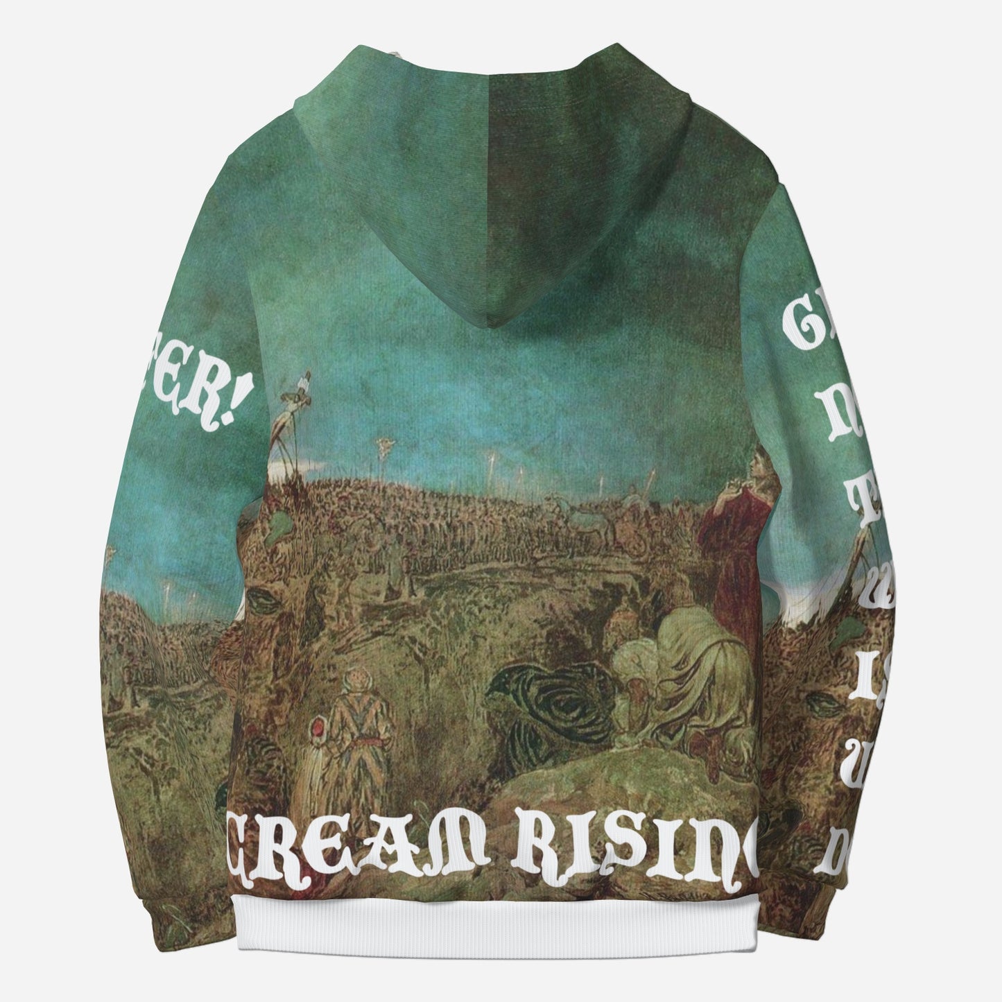PEARLS BEFORE SWINE, Textured Cotton Hooded Sweatshirt, Paisley Inseam.