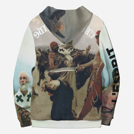 L'ESPRIT PERDURE/QUIETUS, Textured Cotton Hooded Sweatshirt, Ikon Inseam