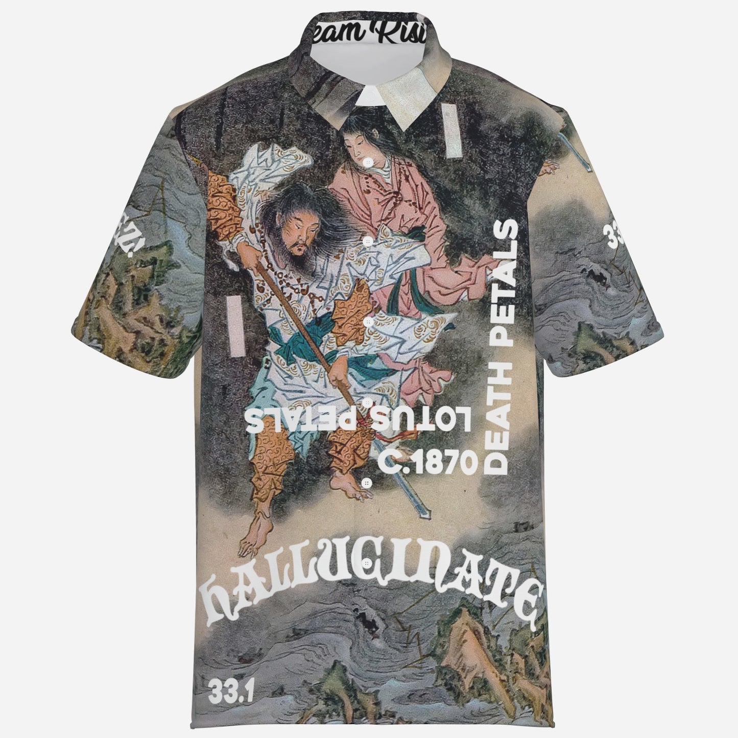 DEATH PETALS, Button-Down Oxford, Short-Sleeve