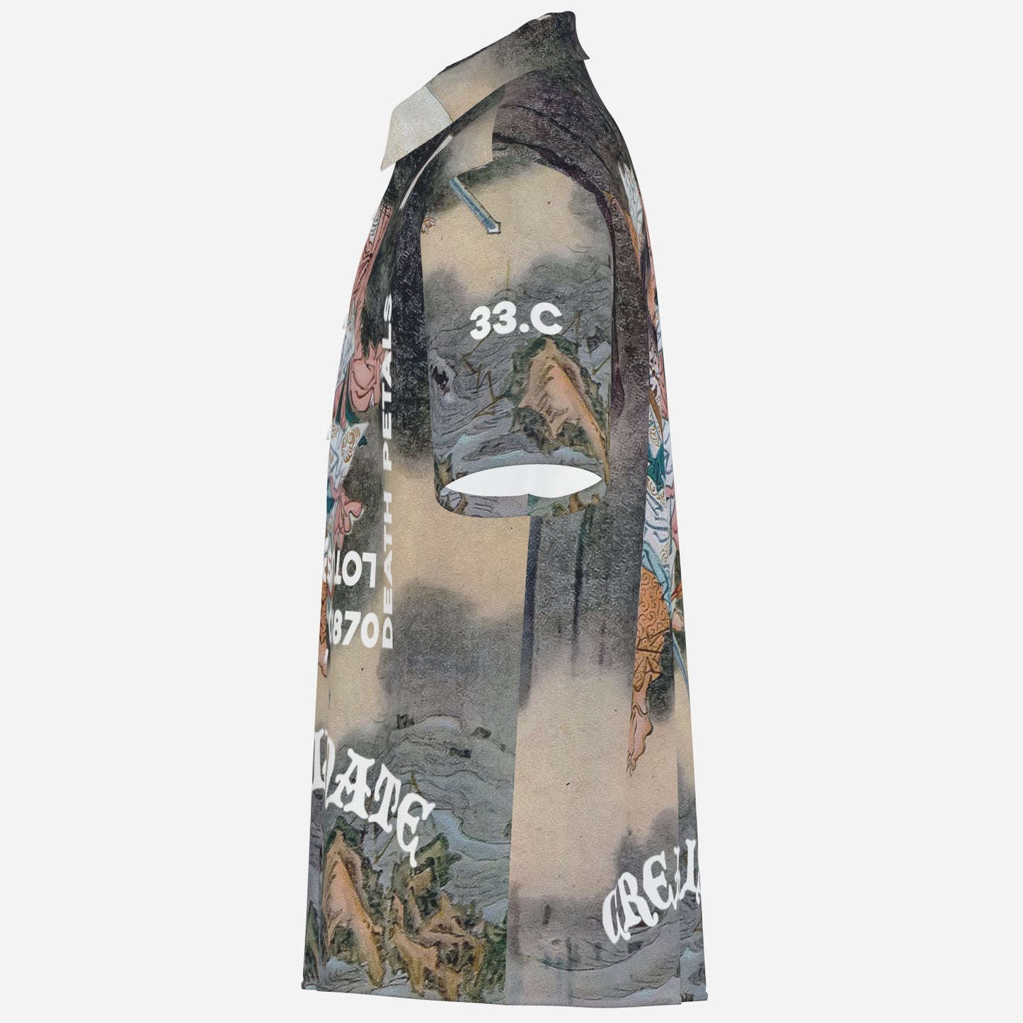 DEATH PETALS, Button-Down Oxford, Short-Sleeve