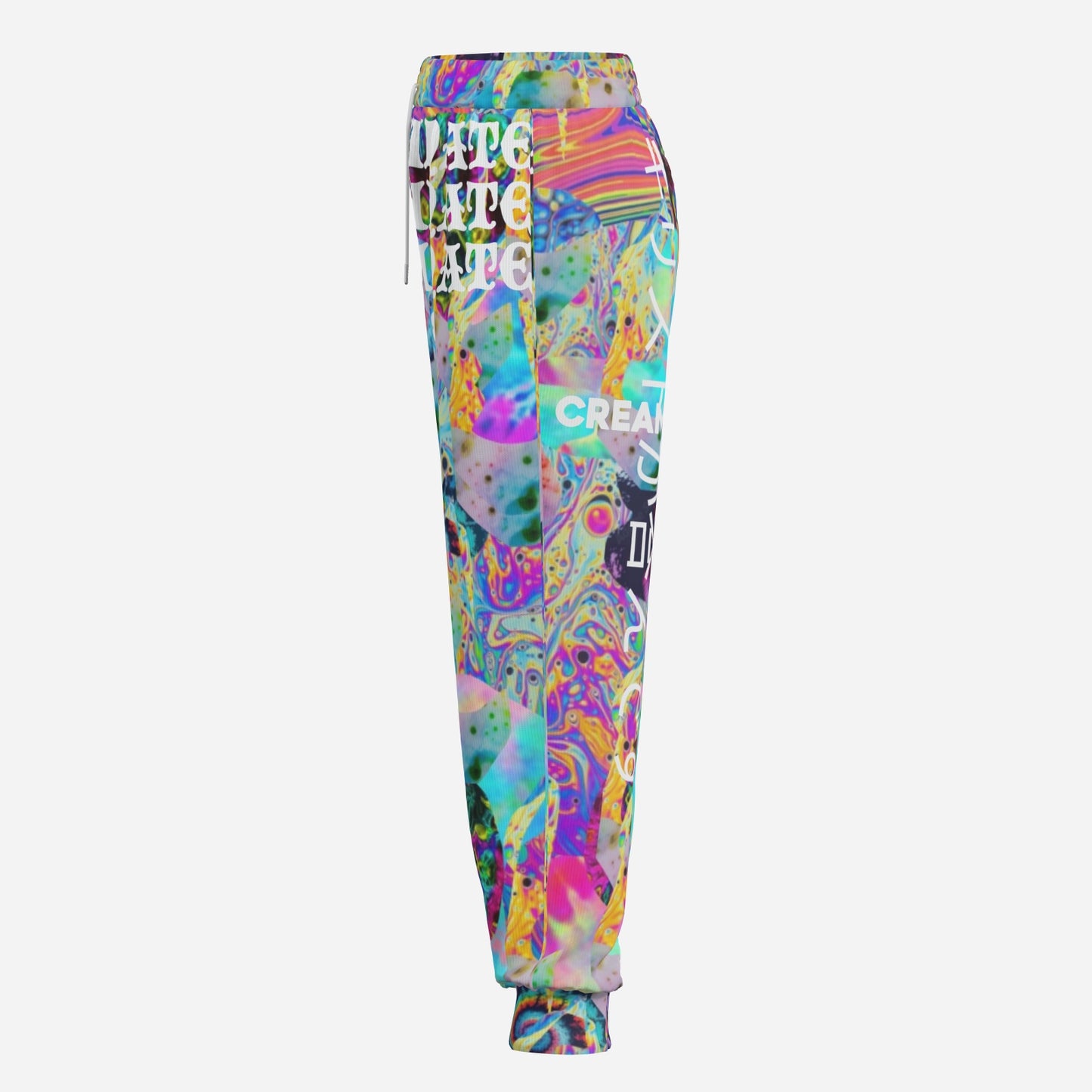 HALLUCINATE, Futuristic Tie-Dye, Men's Premium Joggers
