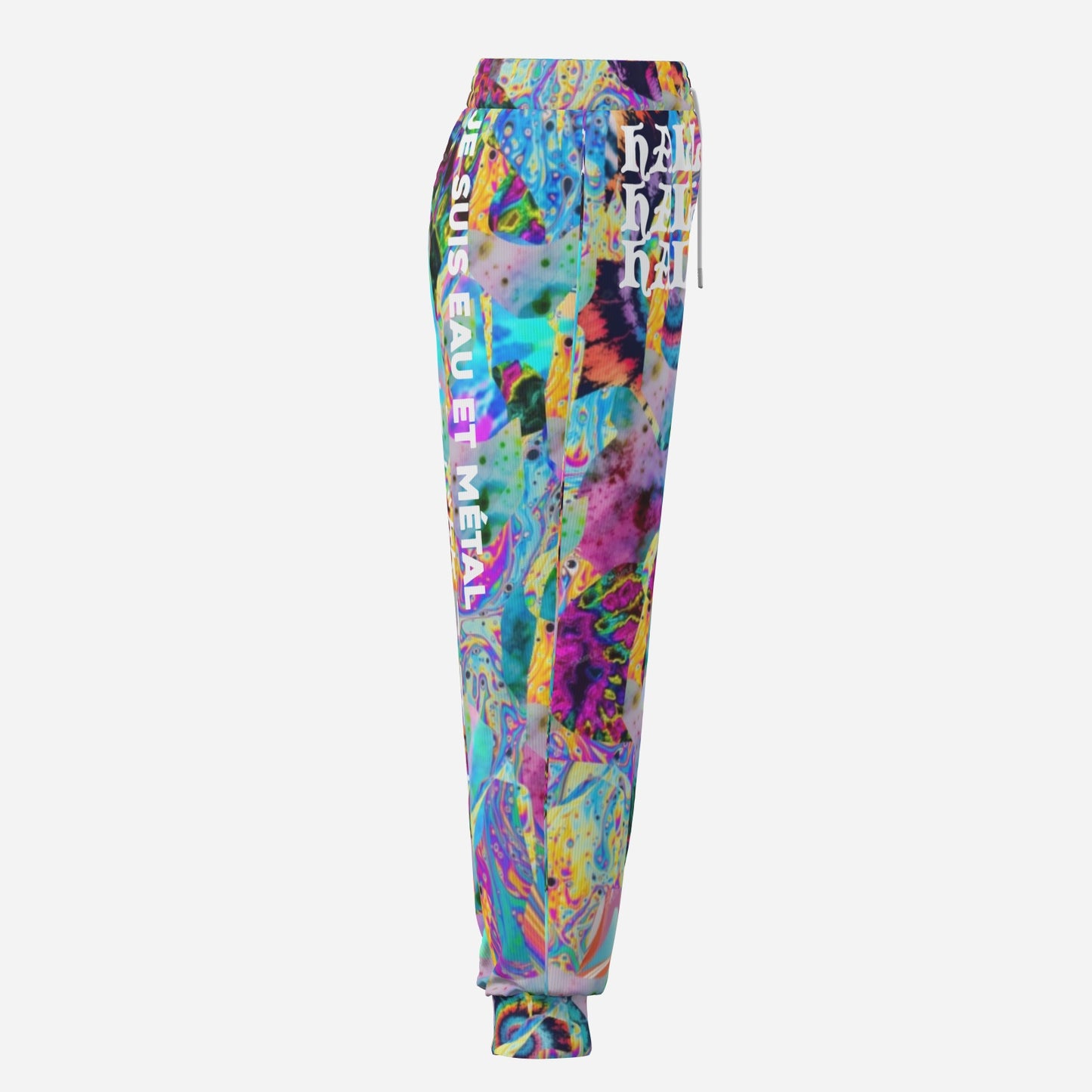 HALLUCINATE, Futuristic Tie-Dye, Men's Premium Joggers